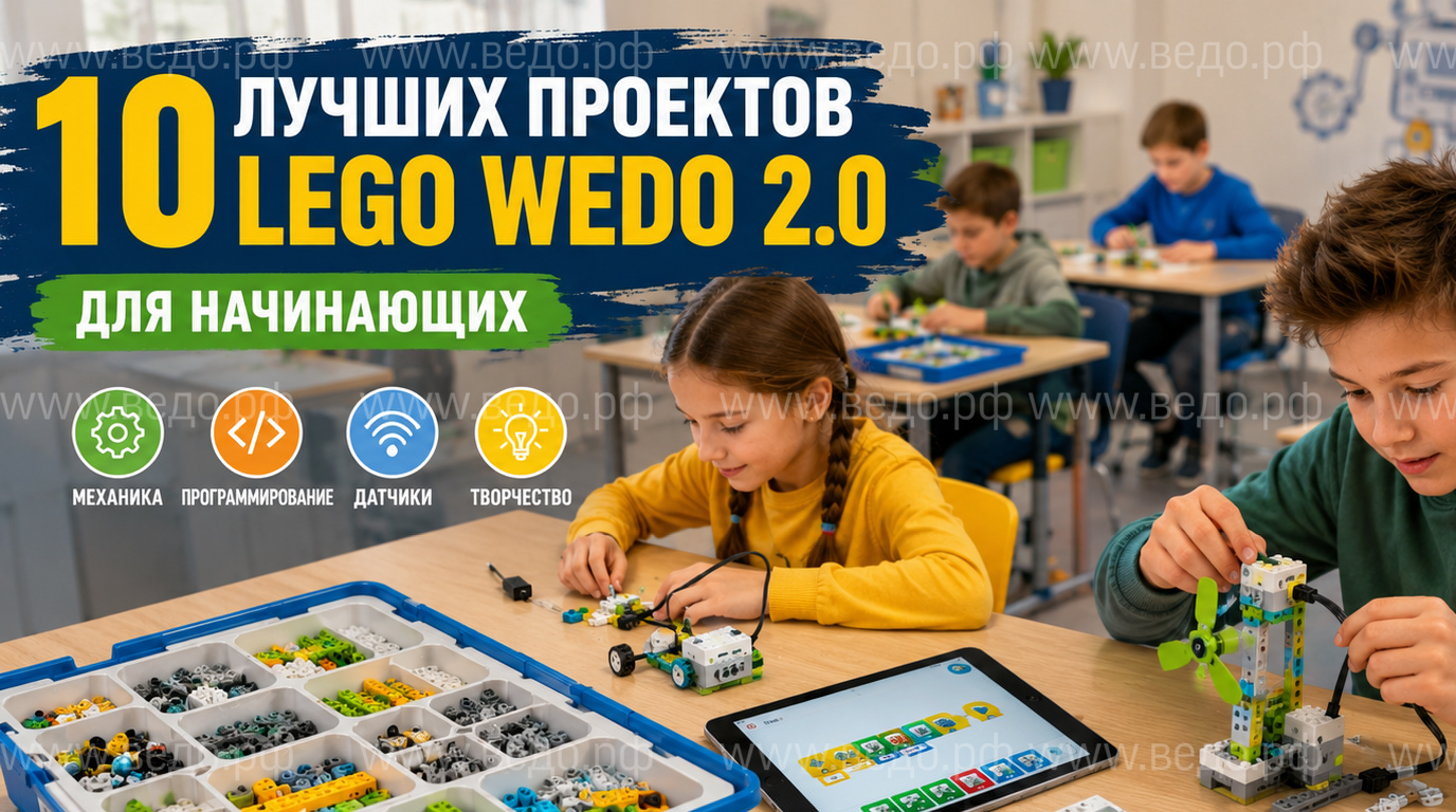 10 лучших проектов Lego WeDo 2.0 для начинающих: что собрать ребенку в первую очередь